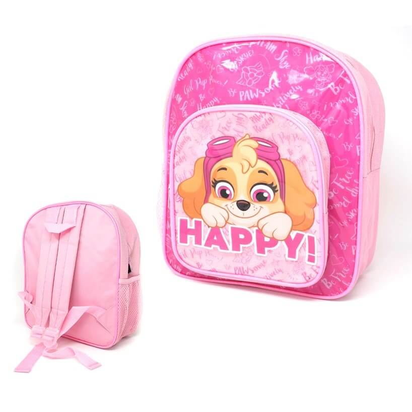 Paw Patrol Backpack Front And Side Pocket - Pink